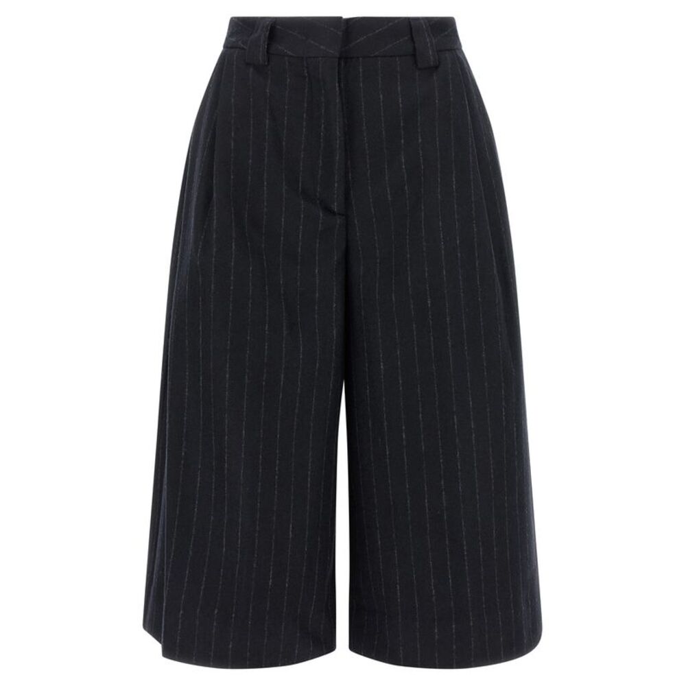 THELATEST Blue Polyamide Bermuda Women's Shorts
